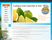 Tablet Screenshot of caribbeanjerks.com